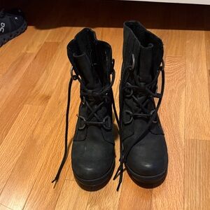 Sorel Black Combat & Moto Boots